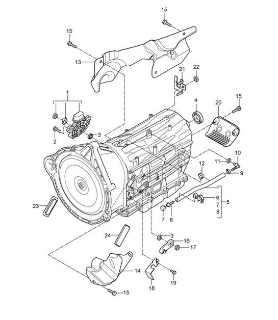 Diagram 320-10 Porsche Cayman S 3.4L 987C 2005-08 Transmission