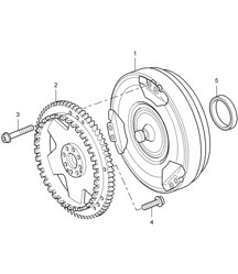 Tiptronic / Convertisseur de couple / Plateau d&#39;entraînement (PR:G0R, Tiptronic S) Cayenne 9PA (955) 2003-06