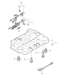 Tiptronic / Unità interruttore (PR:G0R, Tiptronic S) Cayenne 9PA (955) 2003-06