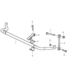 Front Stabiliser (PR:0AB) Cayenne 9PA (955) 2003-06