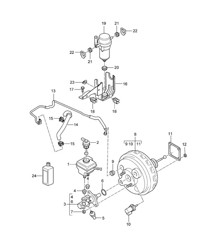 Pompa freno / Servofreno / Tubazione del vuoto / Pompa del vuoto Cayenne 9PA (955) 2003-06