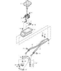 Transmission control / Manual transmission (PR:G0L, 6-speed) Cayenne 9PA (955) 2004>>