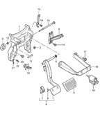 Hand Lever System, Pedal Cluster  Cayenne 9PA (955) 2003-2006