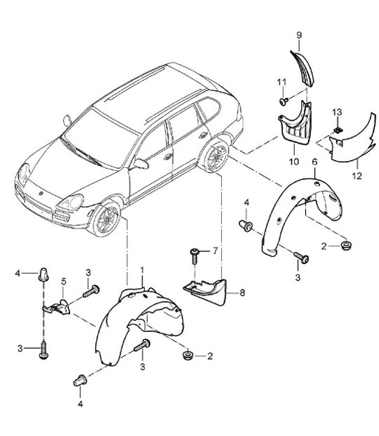 Diagram 801-75 Porsche Cayenne Turbo E-Hybrid Coupé mit GT-Paket V8 4.0 739 PS 
