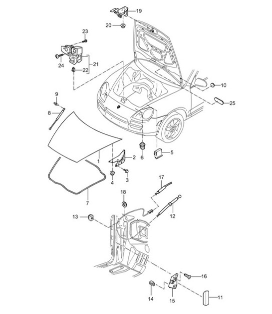 Diagram 803-00 Porsche Macan (95B) MK1 (2014-2018) Body