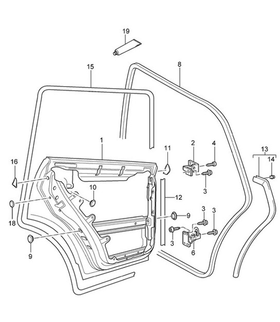 Diagram 804-05 Porsche Cayman S 718 2.5L PDK (350Bhp) Carrozzeria
