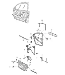 Alzacristalli - ANTERIORE - Cayenne 9PA (955) 2003-06