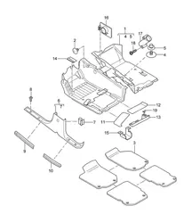 Carpet / Accessories - Front - Cayenne 9PA (955) 2003-06