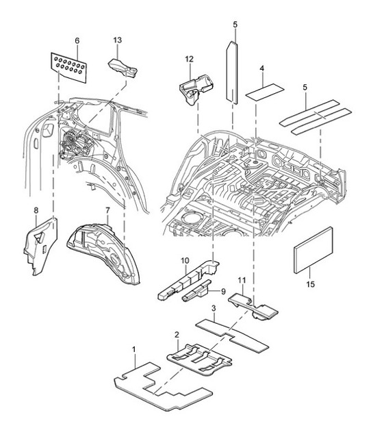 Diagram 807-40 Porsche Cayenne 9PA (955) 2003-2006 Body
