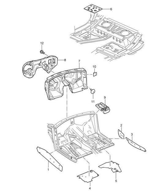Diagram 807-50 Porsche Cayenne 9PA (955) 2003-2006 Body