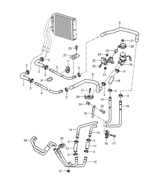 Diagram 813-02 Porsche 993 (911) TURBO 1994-96 Karosserie