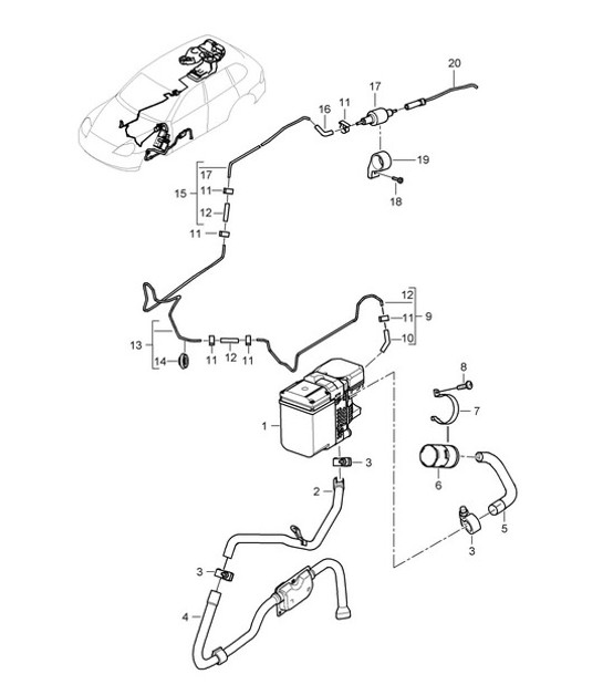 Diagram 813-80 Porsche Taycan Turbo S Sport Turismo 