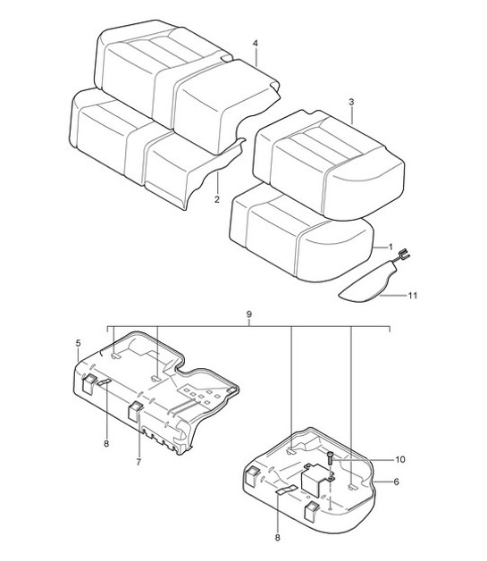 Diagram 817-40 Porsche 996 C2 3.4L 1997-08/01 Body
