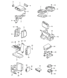 Control units Cayenne 9PA (955) 2003-06