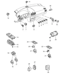 Commutateur Cayenne 9PA (955) 2003-06