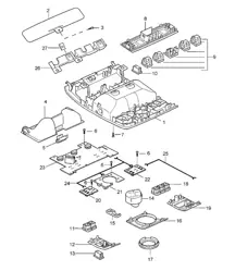 Beugel / Dak Cayenne 9PA (955) 2003-06