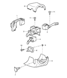 Commutateur de colonne de direction Cayenne 9PA (955) 2003-06