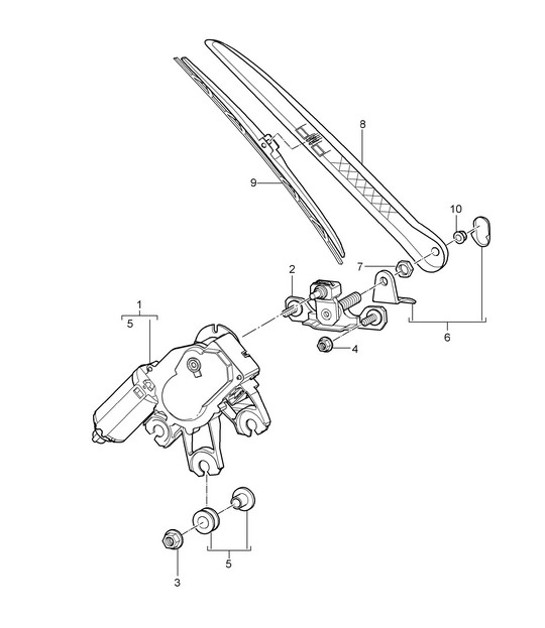 Diagram 904-05 Porsche 993 (911) (1994-1998) Electrical equipment