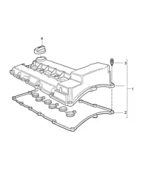 Coperchio valvola (Modello: 5501) Cayenne 9PA1 (957) 3.6L 2007-10