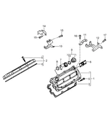Ventildeckel (Modell: 059D) Cayenne 9PA1 (957) 3.0L Diesel 2007-10