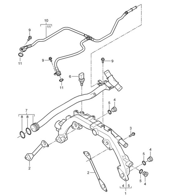 Diagram 105-010 Porsche Cayenne S E-Hybrid Coupé V6 3.0L 519 PS 