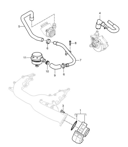 Diagram 107-003 Porsche 996 GT3 MKII 2003>> Motor