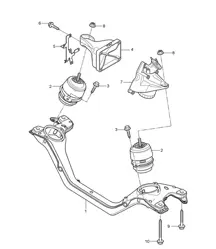 Motorhijswerktuig - ONDER - (Model: 5501) Cayenne 9PA1 (957) 3.6L 2007-10