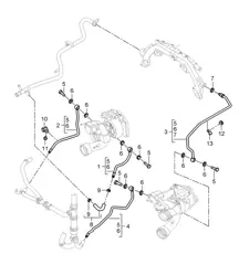 Abgasturbolader / Wasserkühlung (Modell: 4851) Cayenne 9PA1 (957) 4.8L Turbo 2007-10