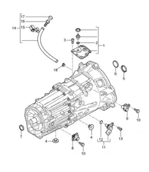 Trasmissione sostitutiva/cambio manuale/parti singole (PR:G0L, manuale a 6 marce) Cayenne 9PA1 (957) 2007-10