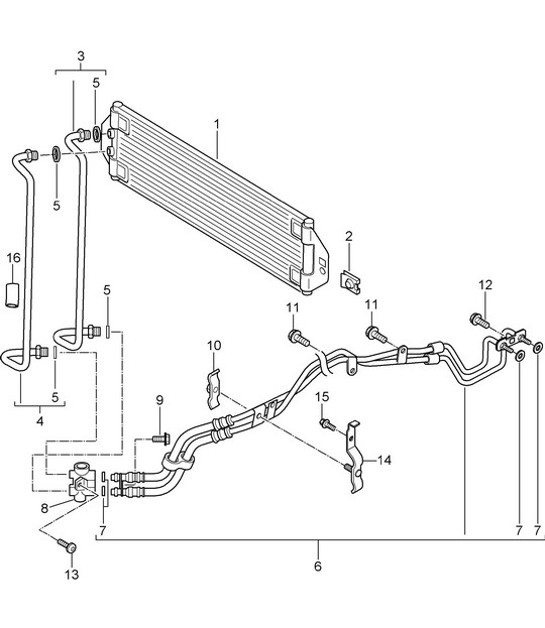 Diagram 360-000 Porsche 996 C2 3.6L 09/01-2005 Transmission