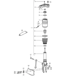 Sospensioni / Ammortizzatori (PR:1BK) Cayenne 9PA1 (957) 2007-10