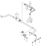 Rear Axle Cayenne 9PA1 (957) 2007-2010