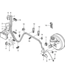 Conduites de frein / Face avant Cayenne 9PA1 (957) 2007-10