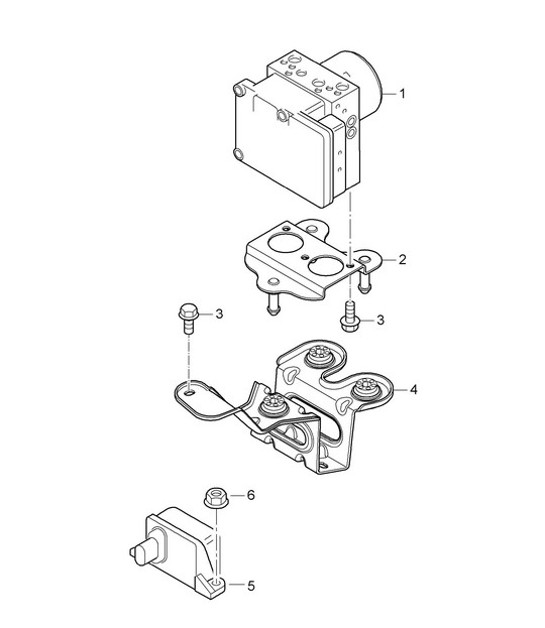 Diagram 605-000 Porsche Cayman GT4 718 4.0L / GT4 RS 718 4.0L 