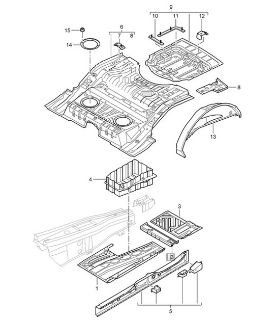 Diagram 801-020 Porsche 911 & 912 (1965-1989) Body