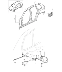 侧部 - 外部 - Cayenne 9PA1 (957) 2007-10