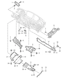 Trim / Underbody / Heat insulation Cayenne 9PA1 (957) 2007-10