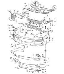 Paraurti anteriore Cayenne 9PA1 (957) 2007-10