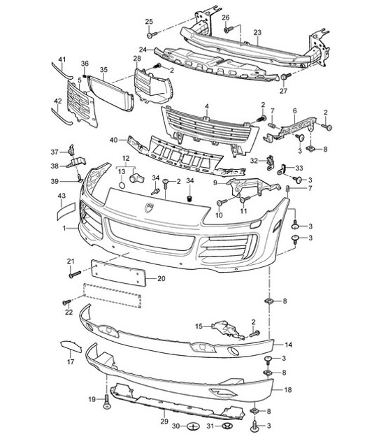 Diagram 802-000 Porsche Cayenne V6 3.0L Gasolina 353Cv 