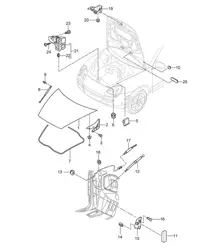 Copertura anteriore Cayenne 9PA1 (957) 2007-10