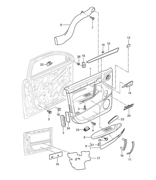 Diagram 807-010 Porsche 996 C4 3.6L 09/01-2005 Carrozzeria