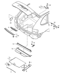 Verkleidungen / Kofferraum / Zubehör Cayenne 9PA1 (957) 2007-10