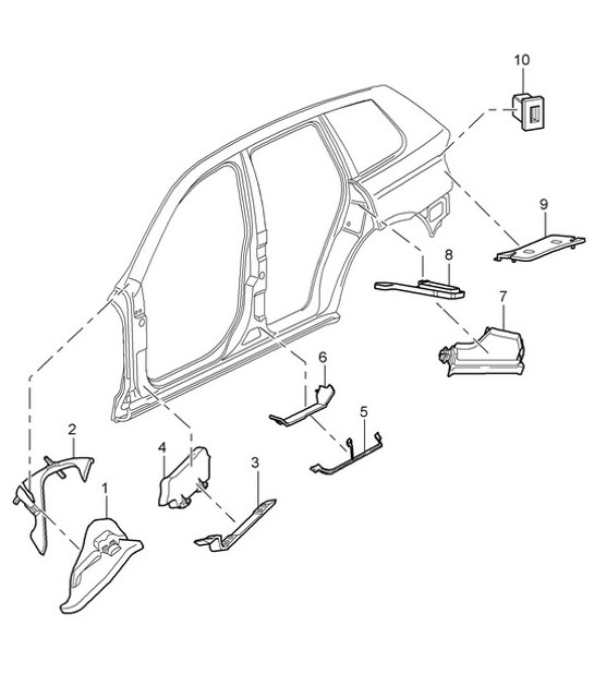 Diagram 807-060 Porsche 918 Spyder 2014-2015 
