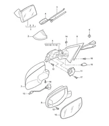 后视镜 / 外后视镜 / 配件 Cayenne 9PA1 (957) 2007-10