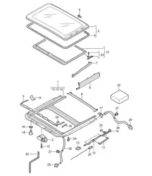 Schiebedach Cayenne 9PA1 (957) 2007-10