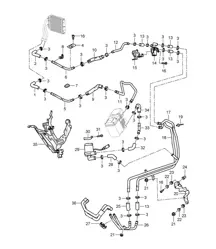 加热器带：辅助加热器 / 进料管路 / 回流管路 (PR:7VE,7VL) Cayenne 9PA1 (957) 2007-10