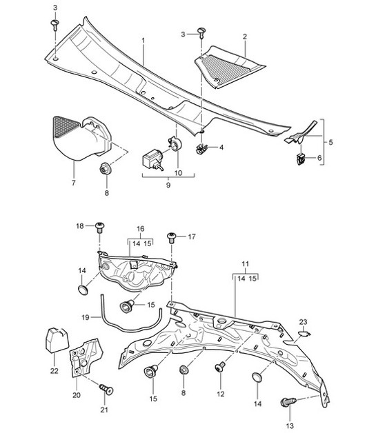 Diagram 813-090 Porsche 卡宴 9YB 2023>> 