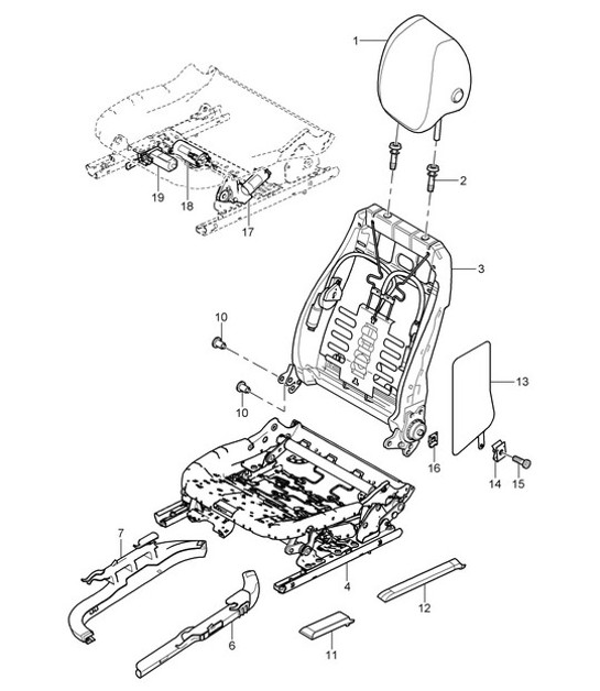 Diagram 817-020 Porsche 911 & 912 (1965-1989) Body