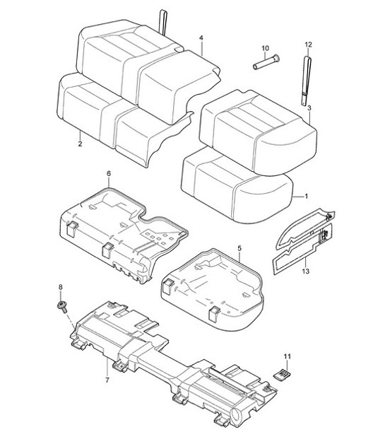 Diagram 817-042 Porsche 911 & 912 (1965-1989) Body