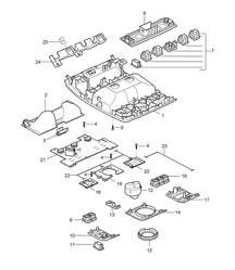 Console / Toit Cayenne 9PA1 (957) 2007-10